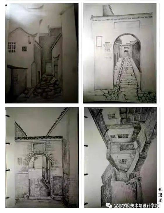 繪美古村 宜春學院美術與設計學院19美術學吉安寫生作品展